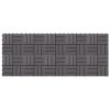 Decking Tiles 10 pcs Gray Wash 11.8"x11.8" Solid Acacia Wood