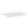 Bookshelf Boards 8 pcs High Gloss White 15.7"x11.8"x0.6" Engineered Wood