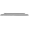 Bookshelf Boards 8 pcs Concrete Gray 15.7"x11.8"x0.6" Engineered Wood