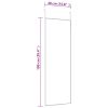 Door Mirror Gold 15.7"x39.4" Glass and Aluminum
