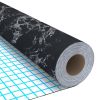 Self-adhesive Furniture Film Black Stone 196.9"x35.4" PVC